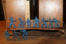 1960's Vintage Plastic Lot of 10 Cowboys  Native American Indians