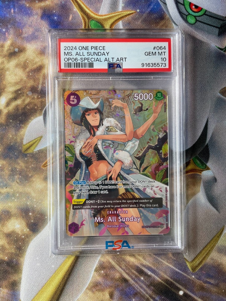 PSA 10 Ms. All Sunday (SP) OP04-064 Alt Art English - One PSA 10 Ms. All Sunday (SP) OP04-064 Alt Art English - One