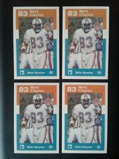 1984 Miami Dolphins Police Mark Clayton Wide Receiver 83 Rookie Card NM/MT. rookie card picture