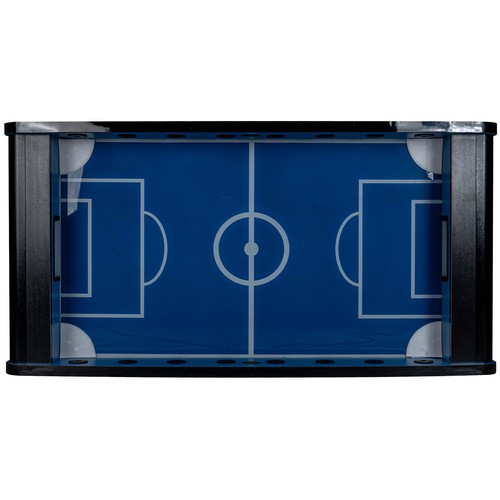 Fußball Tischkicker Profi Schwarz blaues Spielfeld Figuren Schwarz Grau 80kg - Bild 4 von 9