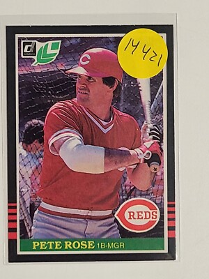 Carte Donruss Signée Pete Rose 1985 – Avec Certificat, Baseball