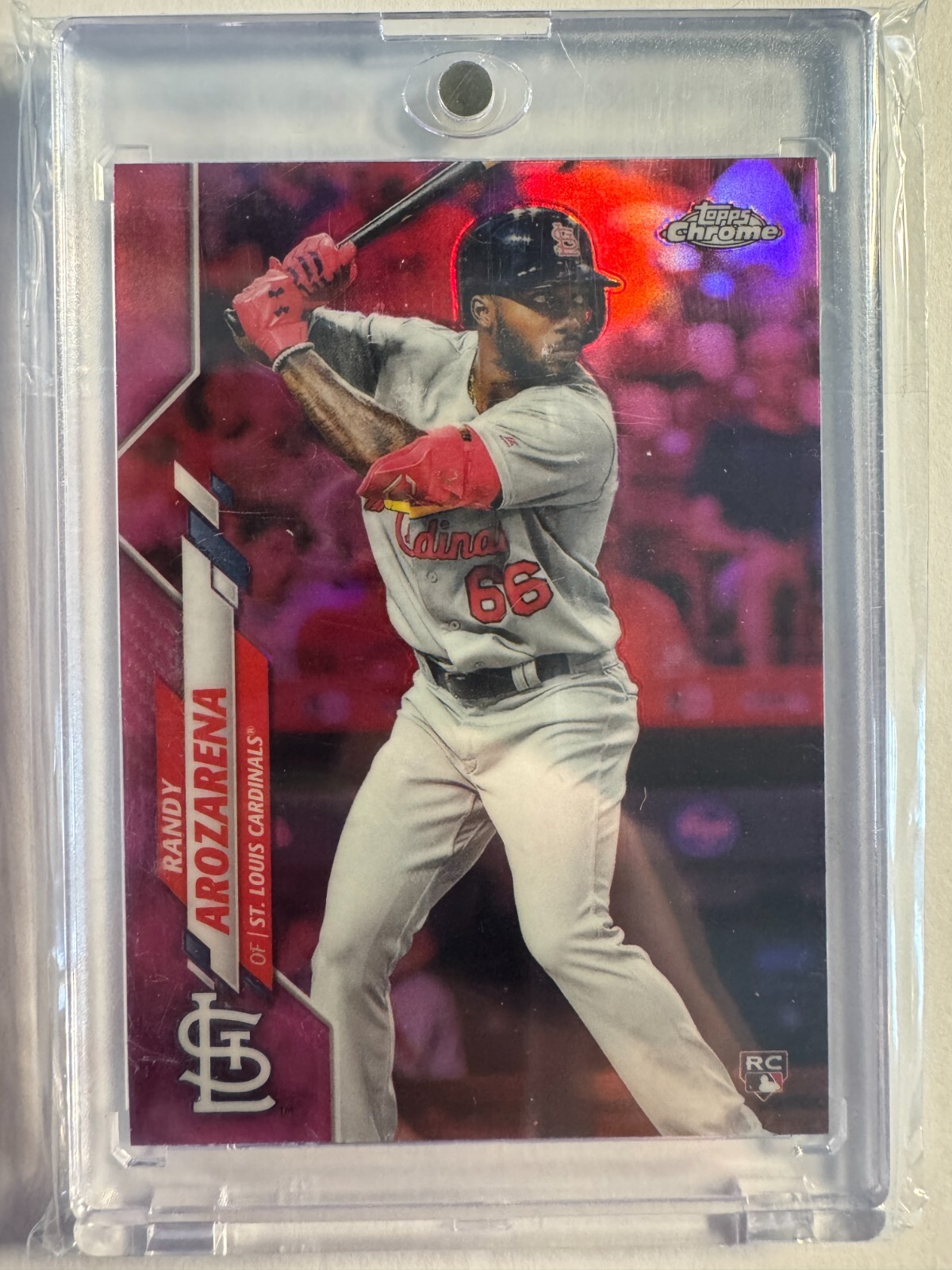 K289,759 - 2020 Topps Chrome Pink Refractors #49 Randy Arozarena
