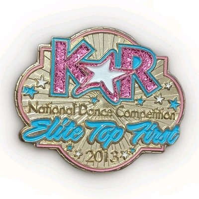2013 KR National National Dance Competition Elite Top First Award Lapel Pin