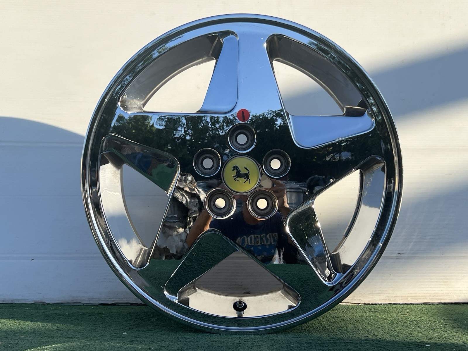 Ferrari 348 Front Wheels Set of 4 Chrome P/N 136531