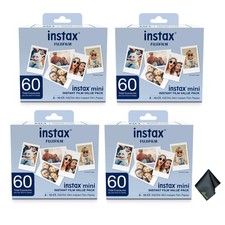 Fujifilm Instax Mini Value Pack Instant Film 240 Exposures  Cleaning Cloth
