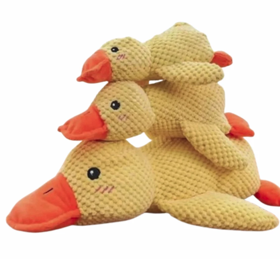 Enten-Haustier-Plüschspielzeug für Hunde mit Quik Geräusch 3Grössen - Bild 4 von 4