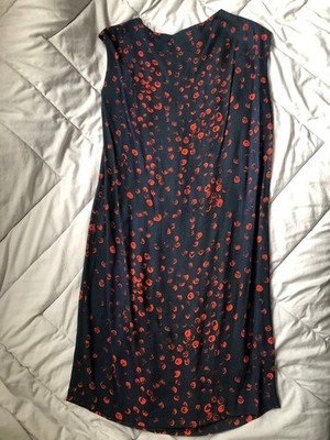Cacharel Women's Sleeveless Dot Print Dress Size M Made in Hungary