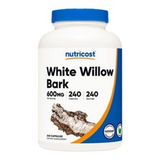 White Willow Bark Capsules 240 Count 600 Mg