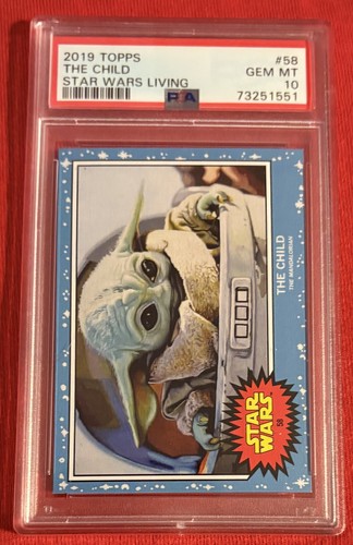 2019 Topps #58 THE CHILD  PSA 10  Star Wars Living  The Mandalorian