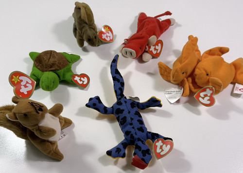 Lot of 6 Ty Teenie Beanie Babies McDonald’s w/ Tags Vintage 1990s