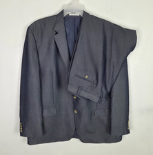 Lauren Ralph Lauren Suit Men 50R Blue Blazer Sport Coat Dress Pants 42x26 2PC