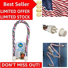 Customizable 36" Rope Perch for Birds - Ideal for Joint Health  Comfort