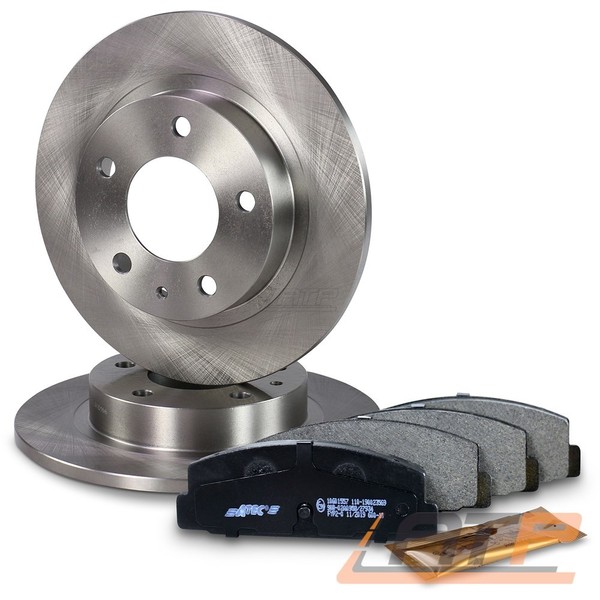 Bremsscheiben Voll Ø261 + BremsbelÄGe Hinten FÜR Mazda 626 5 GF GW Premacy CP-image