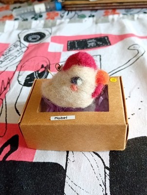 Mabel das Huhn handgefertigte Nadelfilz Neuheit Ornament