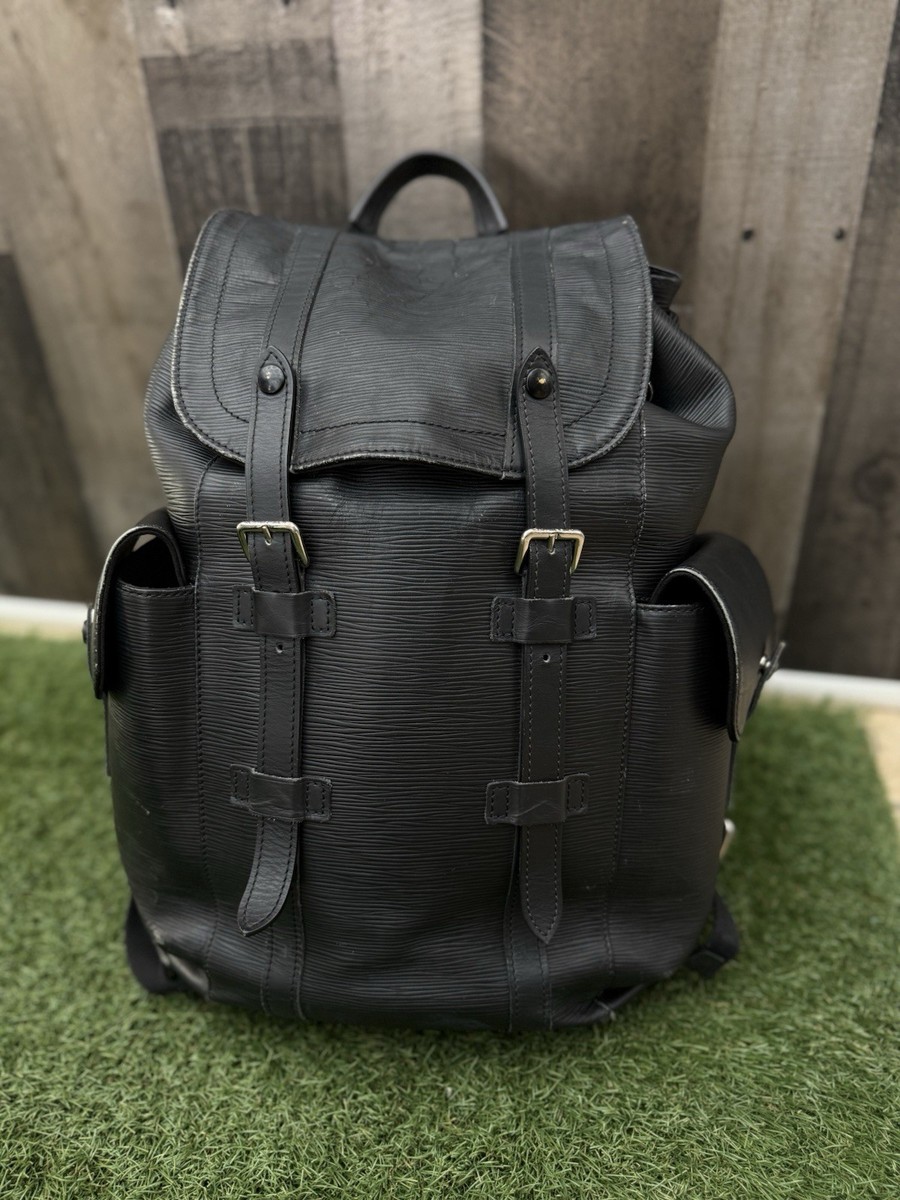 LOUIS VUITTON Cobran Epi Leather Backpack/Daypack in Noir, 479-6 Louis Vuitton Black Epi Backpack for sale - eBay main image 4