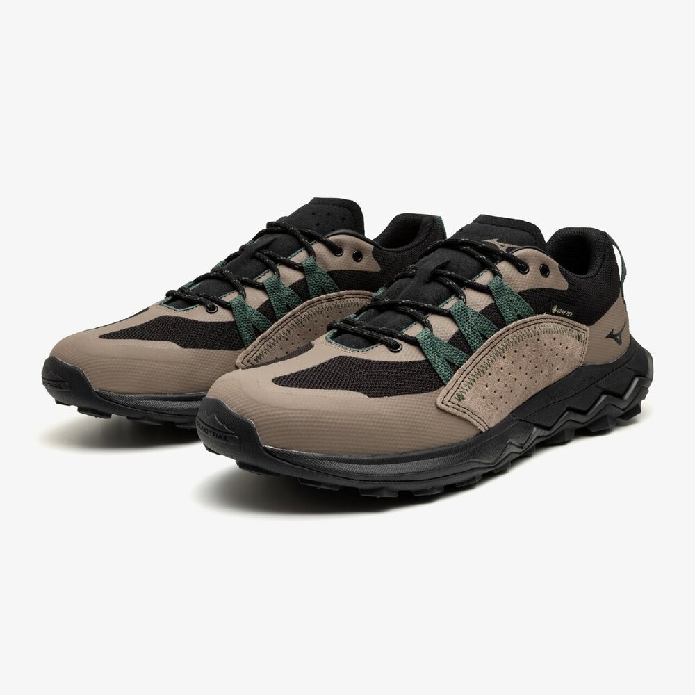 MIZUNO Wave Nu GTX B1GA2502 55 Brown Green Width 3E Walking Shoes