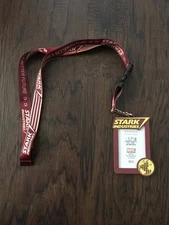 Stark Industries Tony Stark Marvel ID badge lanyard￼ Name tag BRAND NEW