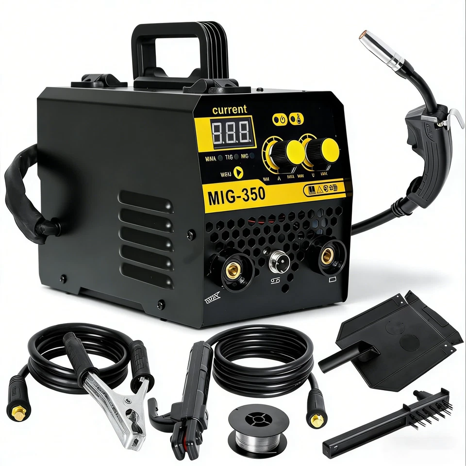 220V 3IN1 MIG WELDER INVERTER 350Amp MMA GASLESS TIG ARC/MIG WELDING MACHINE2025 - Image 2 of 4