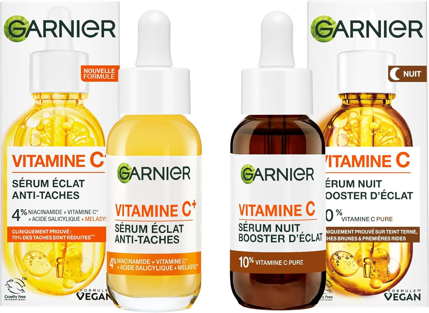 Garnier Skin Active: Cofanetto Siero Giorno e Notte Booster Illuminante