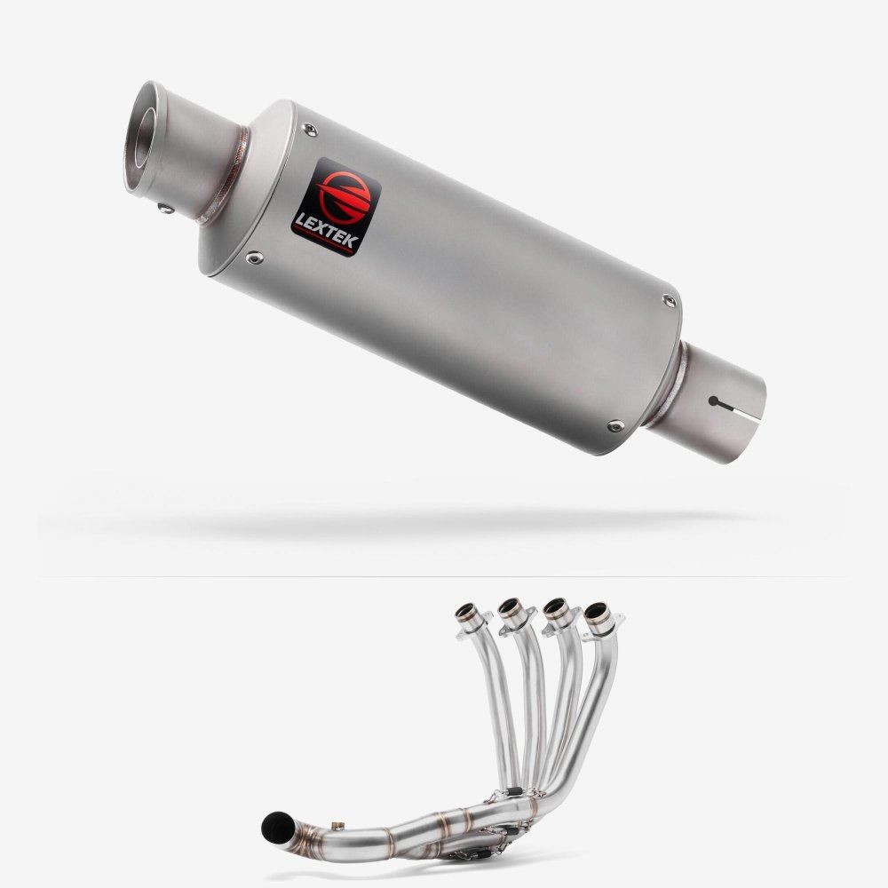 Lextek GP1 Matt S/Steel GP Stubby Exhaust System 240mm Low Level