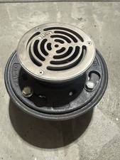 Zurn ZS415-2NH-5BS, Cast Iron Floor Drain, 5" Dia Stainless Steel Top
