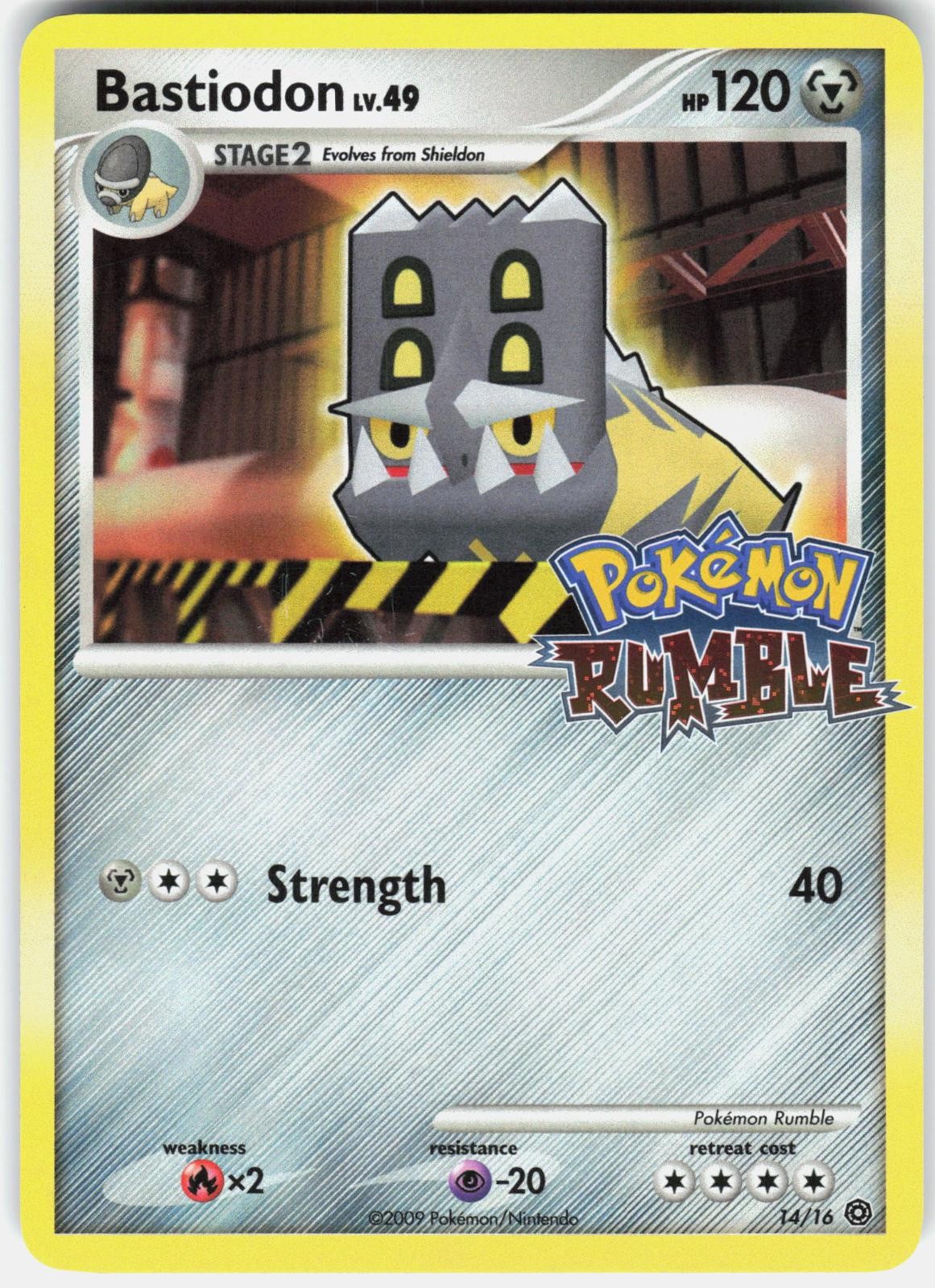 Pokemon Bastiodon 14/16 Pokemon Rumble Pokemon Near Mint