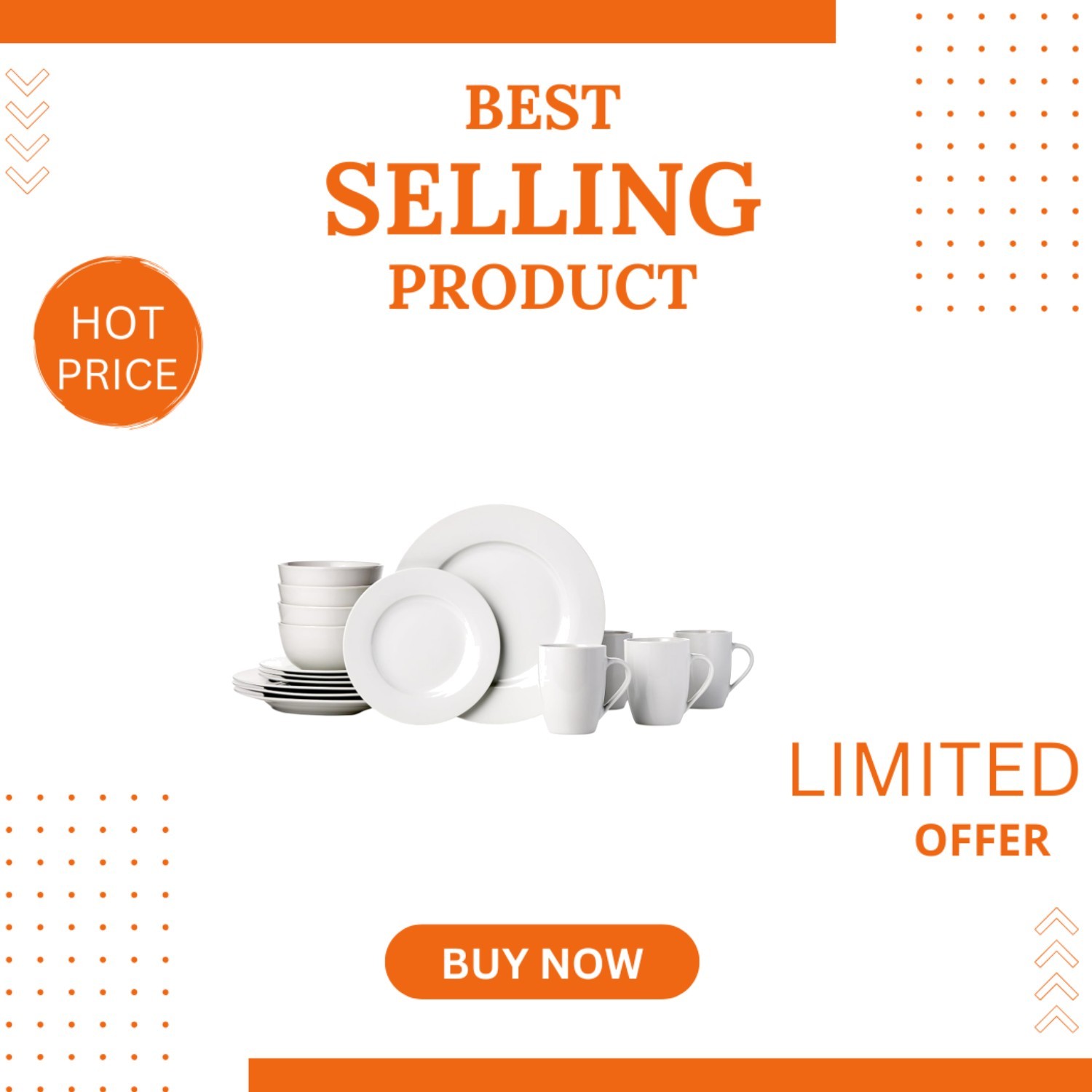 Lightweight 16-Piece White Dinnerware Service for 4 &ndash; Idea