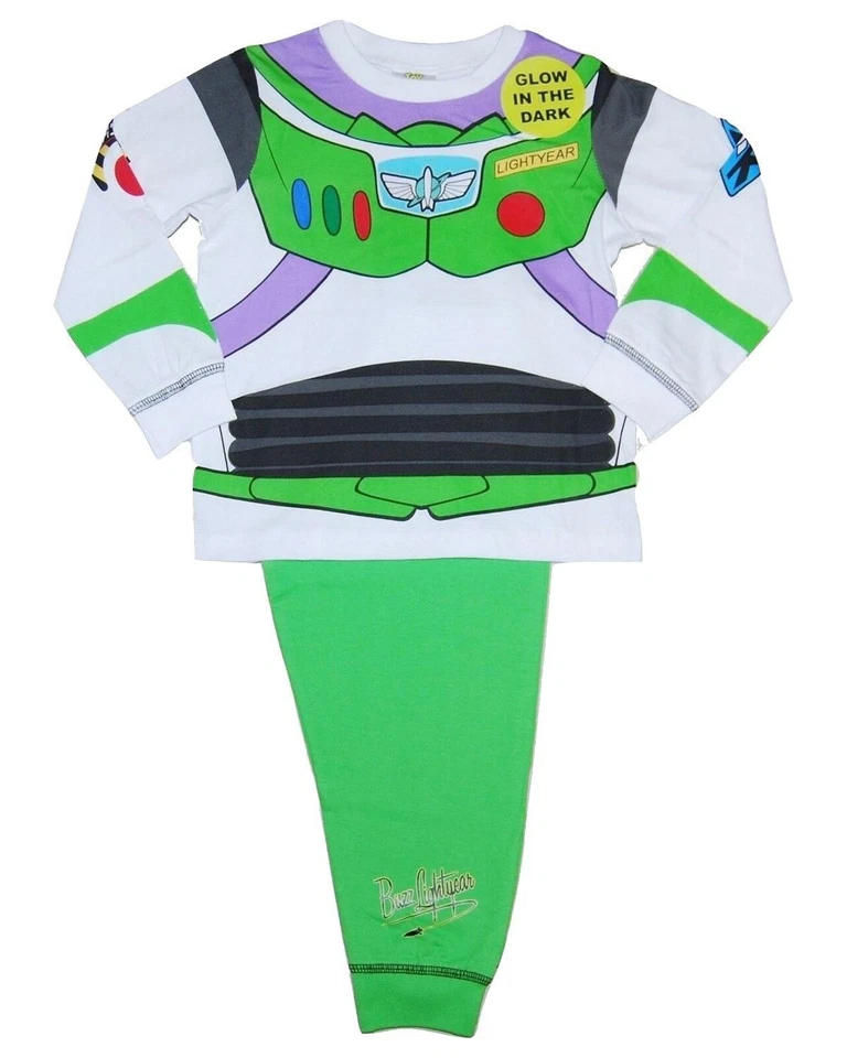 Jungen Buzz Lightyear Leuchten Im Dunklen Neuheit 33058 Baumwolle Pyjama Set - Bild 1 von 1
