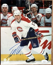 JOHN LeCLAIR Signed/Autographed  8x10 PHOTO *JSA COA* Canadiens/Flyers