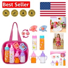 Cute 6-Piece Baby Doll Feeding Set with Bottles  Pacifiers - Great Gift Idea