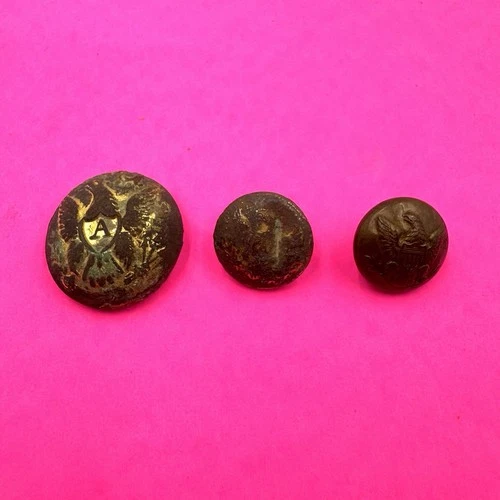Civil War Eagle A Dug Button Lot Relics
