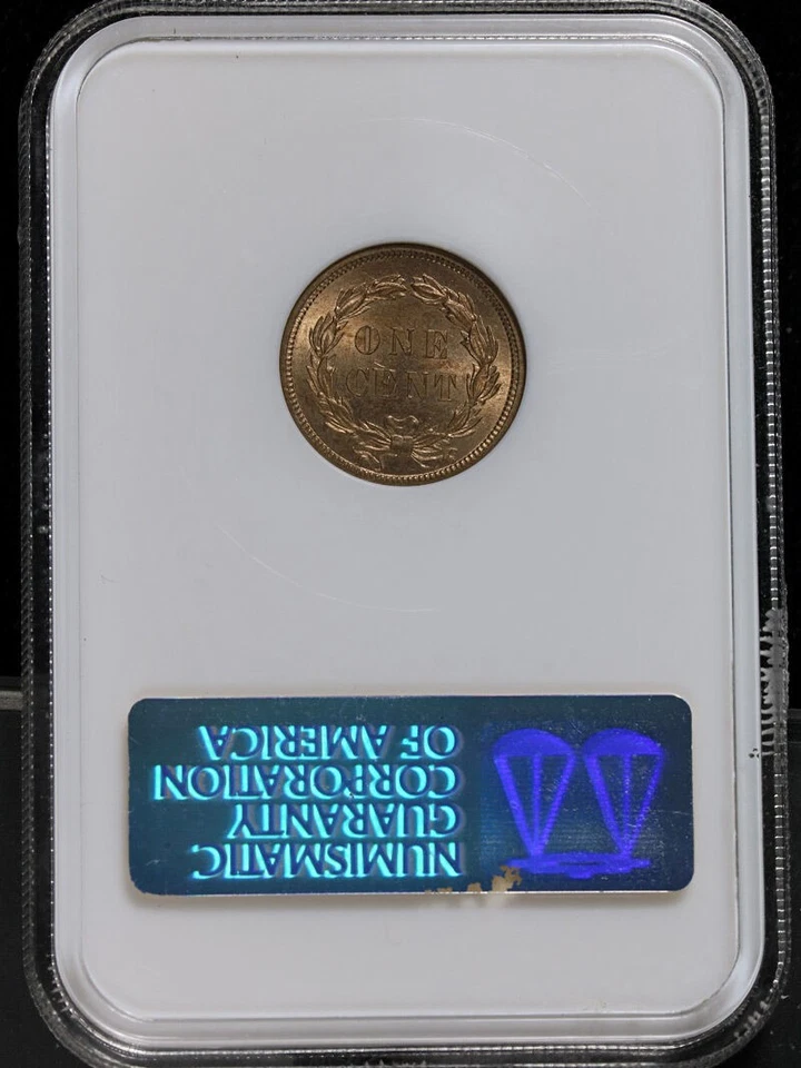 1859 Indian Cent NGC MS65 Superb Eye Appeal Strong Strike - Image 4 of 4