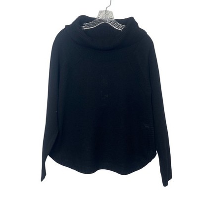 By Design Cowl Neck Sweater Womens Black Large New Pull Over