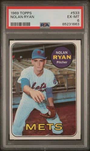 1969 Topps #533 Nolan Ryan New York Mets HOF PSA 6 EX-MT