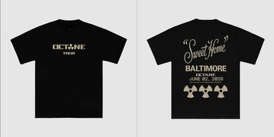 DON TOLIVER MERCH - OCTANE ''SWEET HOME'' BALTIMORE JUNE 02, 2026  T SHIRT