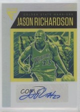 2020-21 Panini Flux Signatures Silver Prizm Jason Richardson #FLS-JRI Auto 0c3