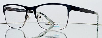 Originale MARCHON NYC JUNIOR CHRISTIAN 001 Eyeglasses BLACK New Metal 51-17-135
