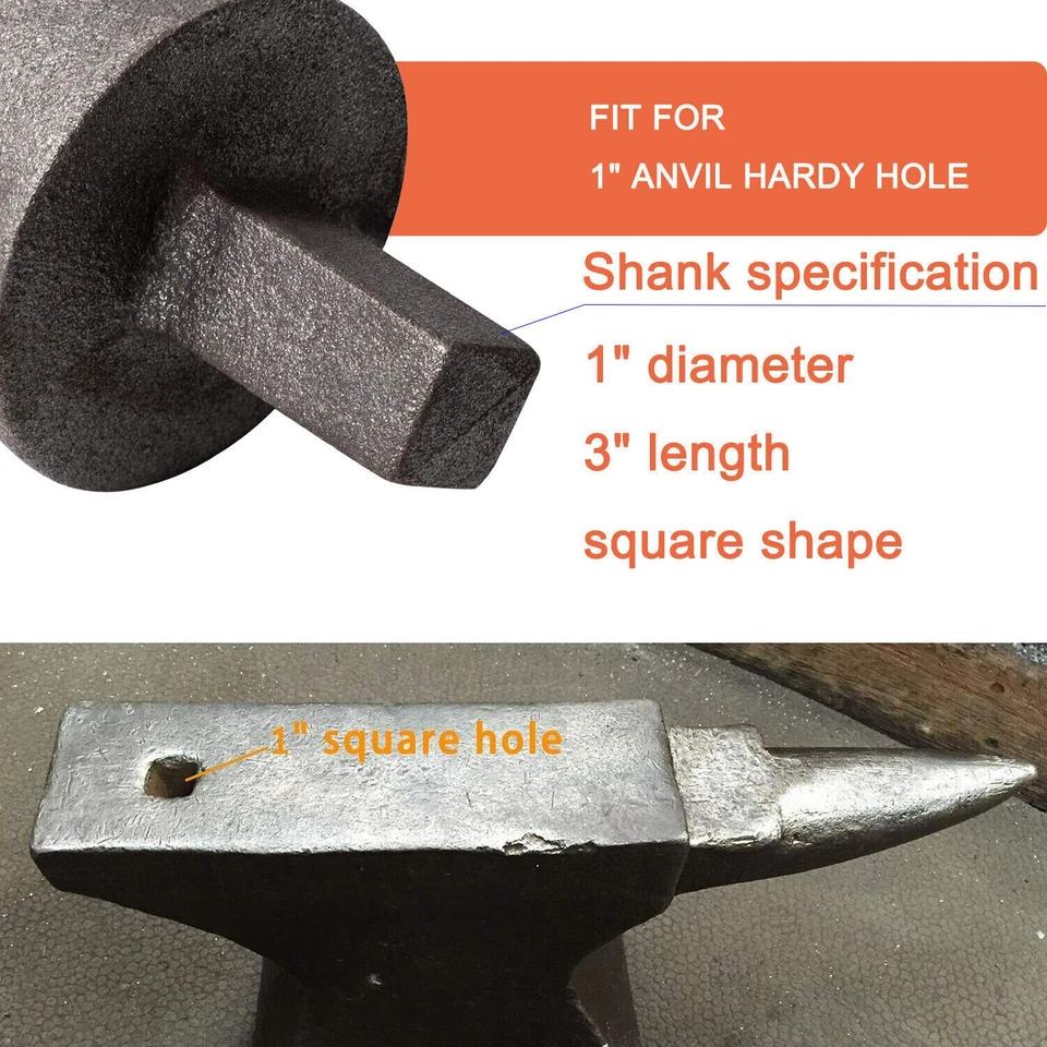 Blacksmith Anvil Mandrel Metal Forming Cone 1 Inch Hardy Tool Forge Vise Tool - Image 3 of 4