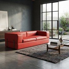 Divano '711' Design Tito Agnoli per Cinova Similpelle Italia Anni 60 Originale