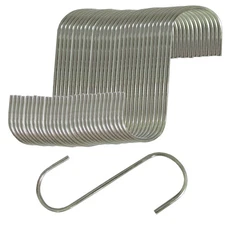 Thirty (30) New All-Purpose Steel 5" Utility S-Hooks