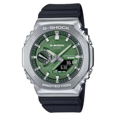 Casio G-Shock GBM-2100A-1A3 Green Dial Metal Solar Bluetooth Watch 2100 Series