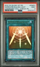 2012 YU-GI-OH! LEGENDARY COLLECTION 3 MEGA-PACK SWORDS OF REVEALING LIGHT PSA 9