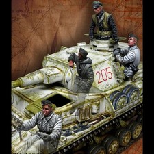 1/35 WW2 German Tank Crew Soldiers RESIN FIGURE MODEL KIT Unassembled Unpainted