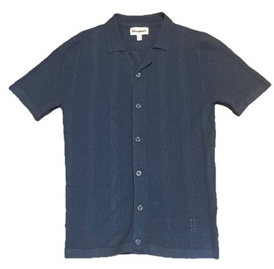 Mens Small button Up Shirt - Threadbare - sopranos style shirt - 