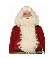 Forum Novelties Deluxe Santa Wig & Beard Set Costume Cosplay One Size New