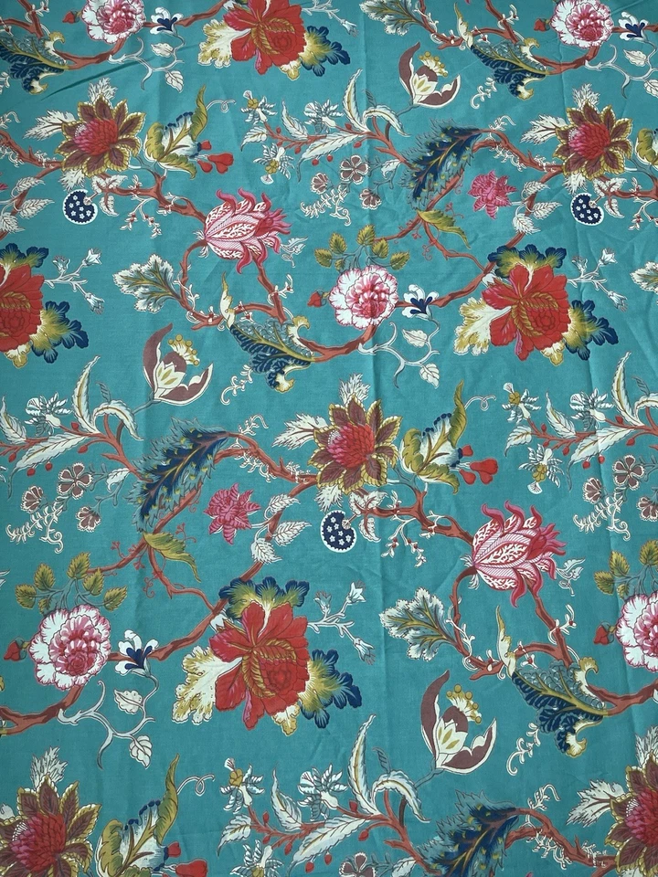 2 Yards 100 % Cotton fabric print Block print for Multipurpose - Image 3 of 4