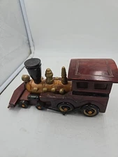 PBC International Wood Train Planter Candy Holder Festive Christmas Beautiful