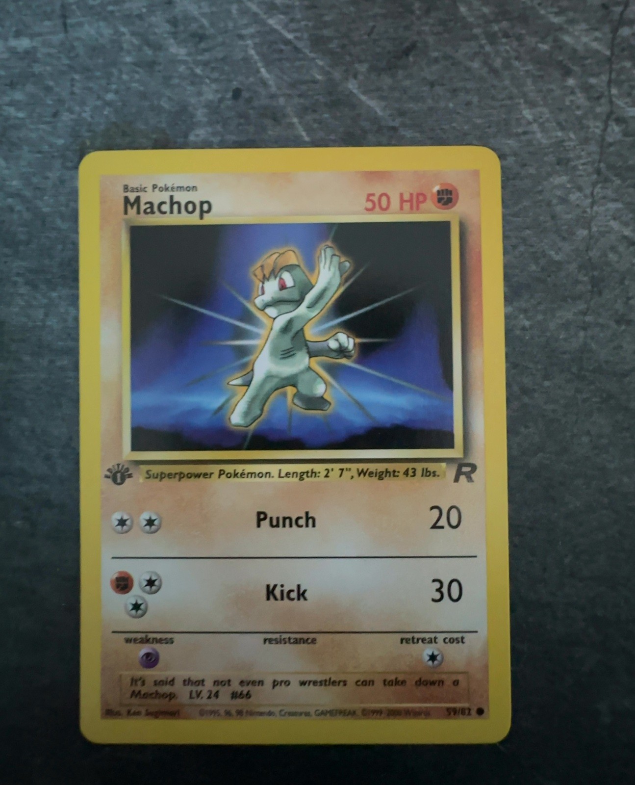 Pokemon TCG Machop 1st Edition [Team Rocket - 59/82]