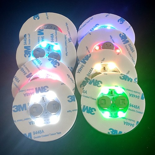 LED Coaster Light Up Coasters LED Bottle Lights Bottle Glorifier Bar Decor - Picture 2 of 33