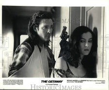 1993 Press Photo Michael Madsen, Jennifer Tilly in "The Getaway" - lrp41373